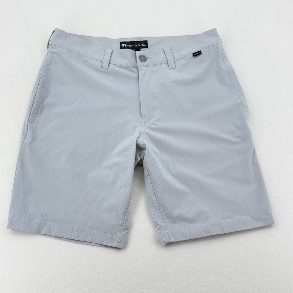 TravisMathew Golf Shorts Mens 32 Grey 1MQ077 Stretch Performance Excellent